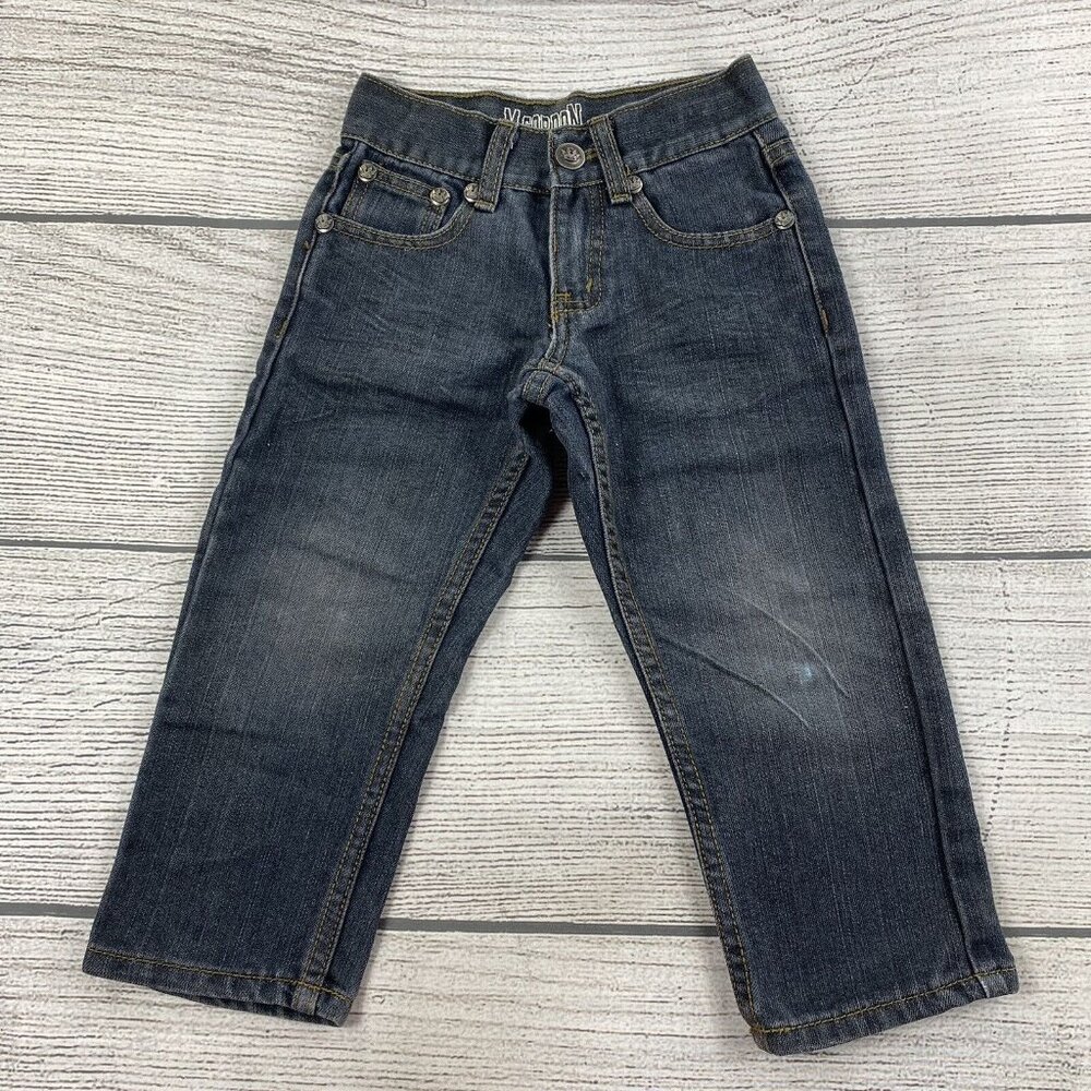 M Gordon Straight Leg Jeans Toddler Size 4 Casual Denim Adjustable Waist Pants